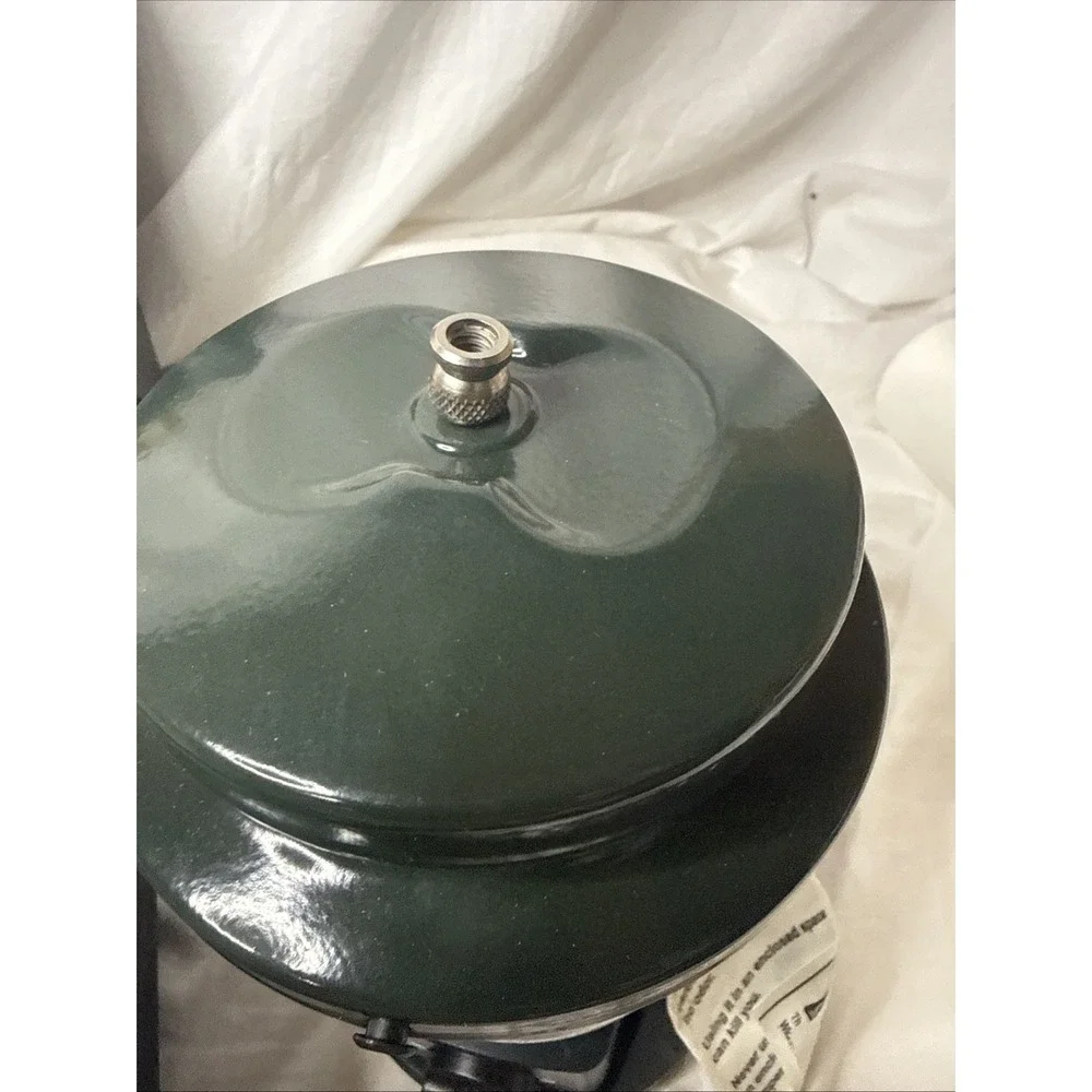 Coleman Dual Mantle Portable Green Propane Camp Lantern 5155 & Hard Case NEW